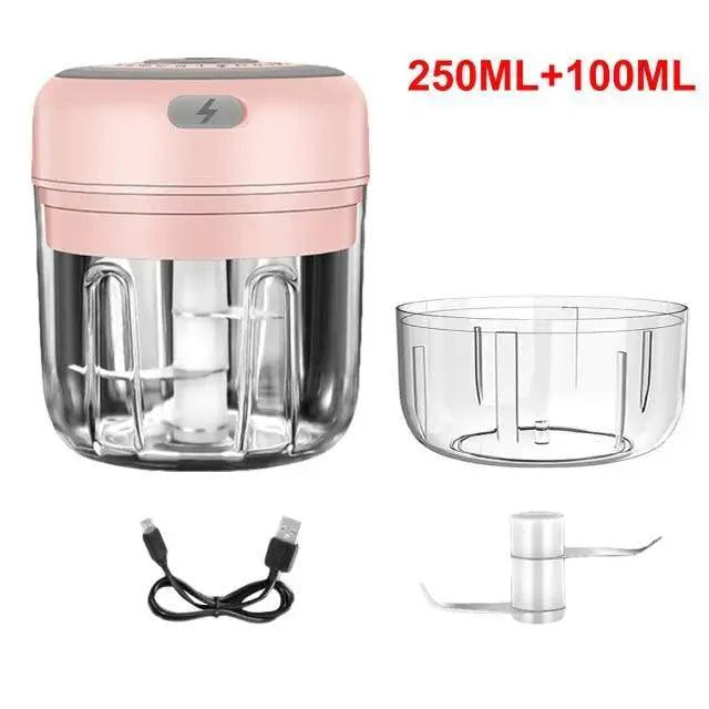 Durable Electric Food Crusher Mini Garlic Press Garlic Crusher Vegetable Chopper For Kitchen Crushed Garlic Crushed Ginger Crushed Chili Stevvex