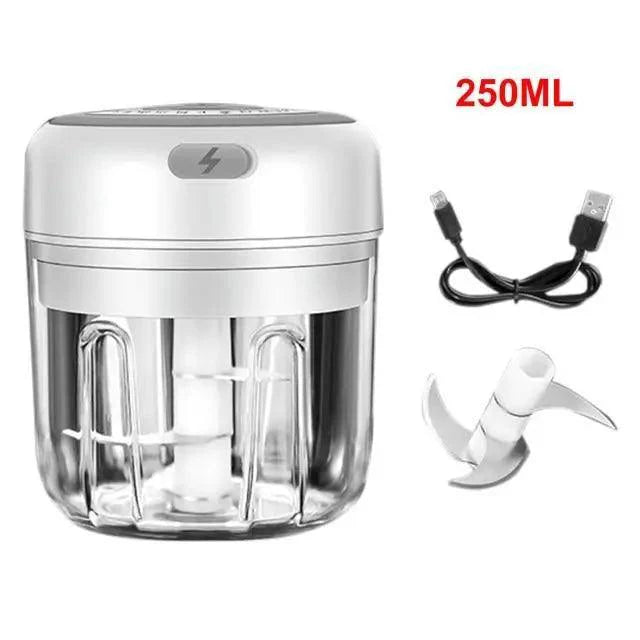 Durable Electric Food Crusher Mini Garlic Press Garlic Crusher Vegetable Chopper For Kitchen Crushed Garlic Crushed Ginger Crushed Chili Stevvex