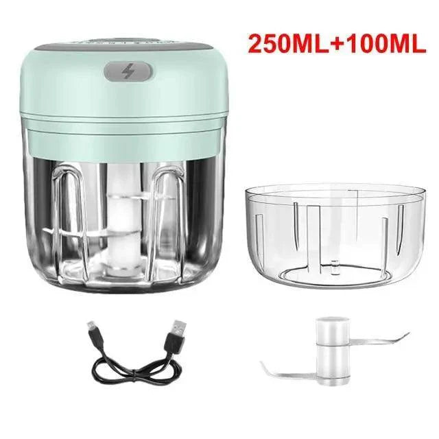 Durable Electric Food Crusher Mini Garlic Press Garlic Crusher Vegetable Chopper For Kitchen Crushed Garlic Crushed Ginger Crushed Chili Stevvex