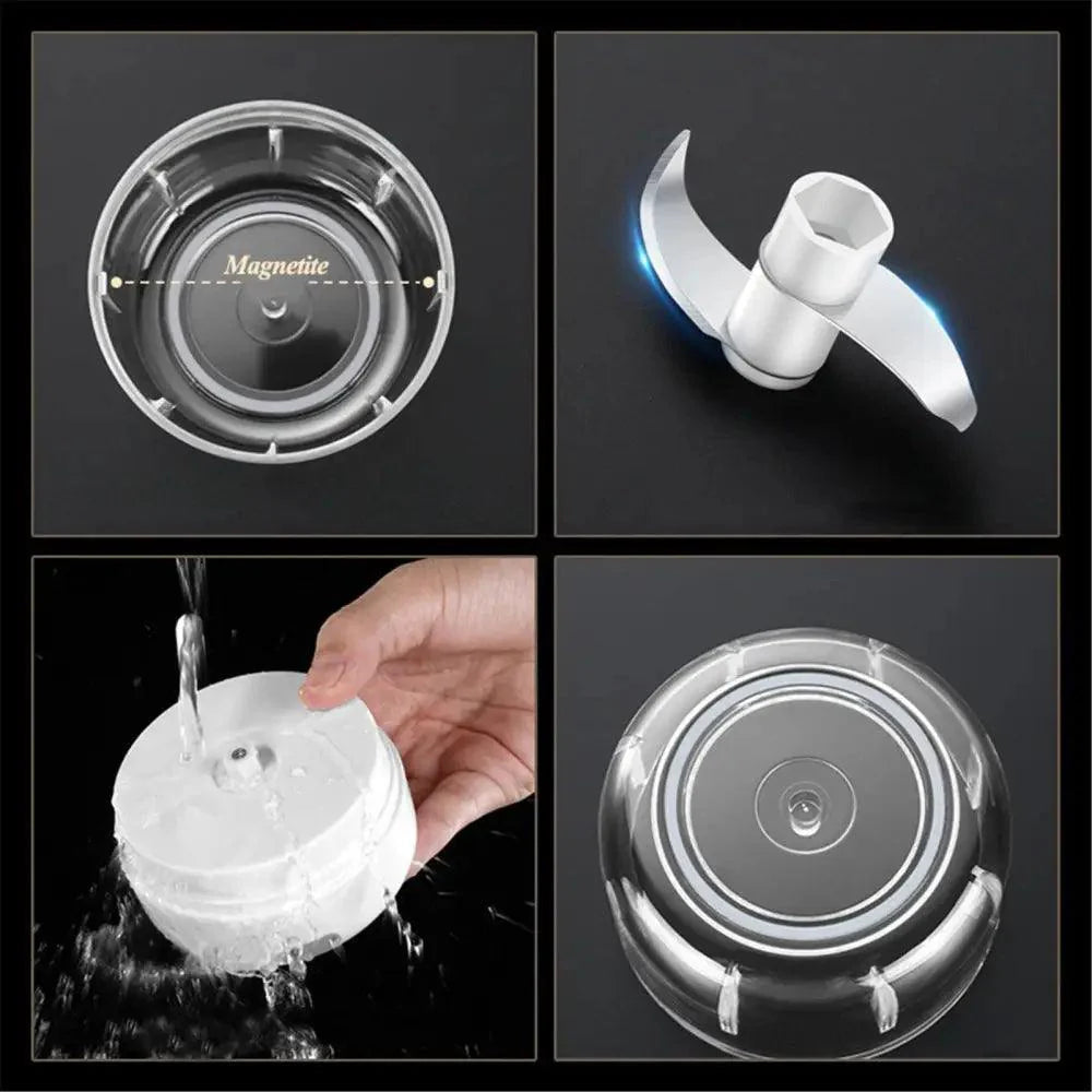 Durable Electric Food Crusher Mini Garlic Press Garlic Crusher Vegetable Chopper For Kitchen Crushed Garlic Crushed Ginger Crushed Chili Stevvex