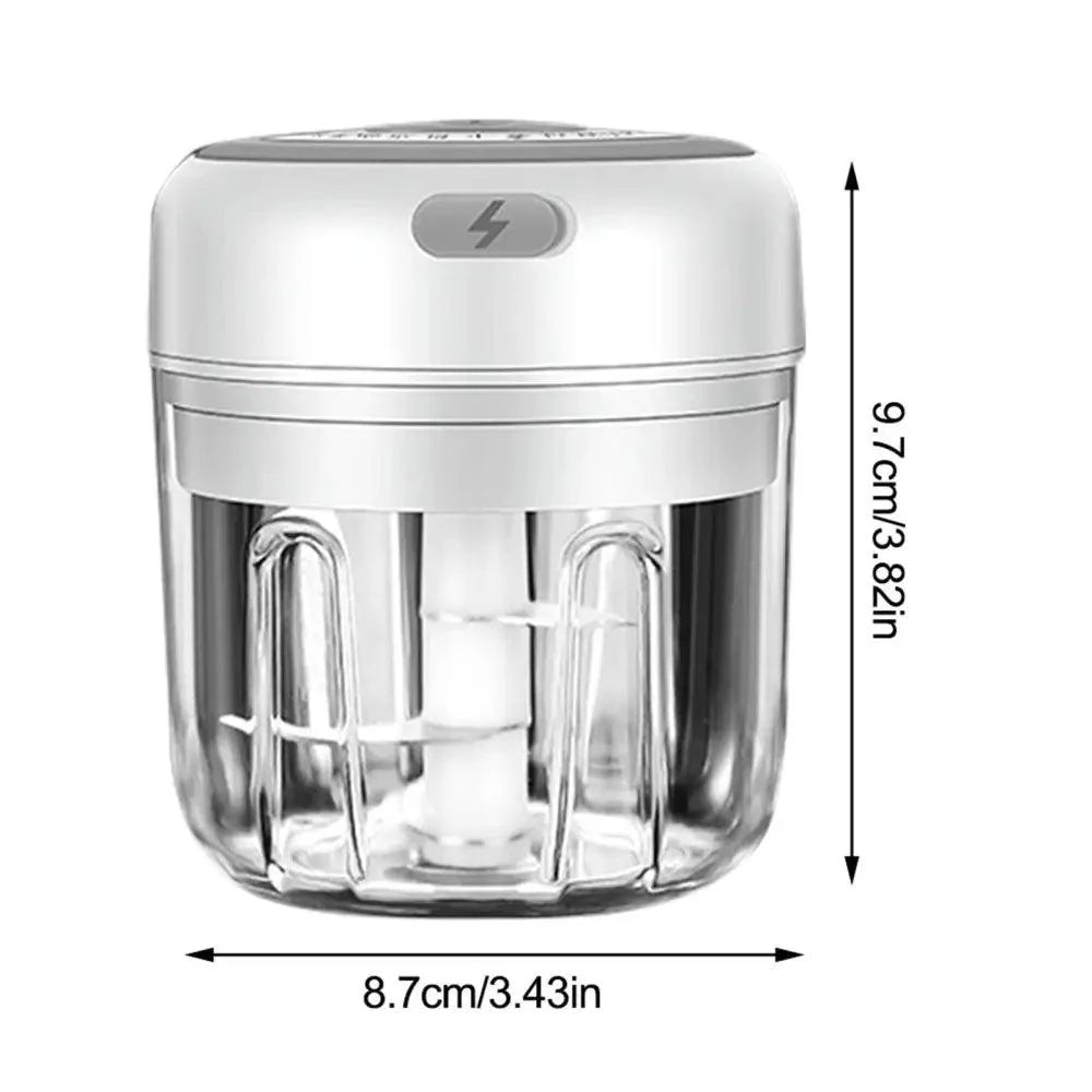 Durable Electric Food Crusher Mini Garlic Press Garlic Crusher Vegetable Chopper For Kitchen Crushed Garlic Crushed Ginger Crushed Chili Stevvex