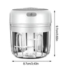 Durable Electric Food Crusher Mini Garlic Press Garlic Crusher Vegetable Chopper For Kitchen Crushed Garlic Crushed Ginger Crushed Chili Stevvex