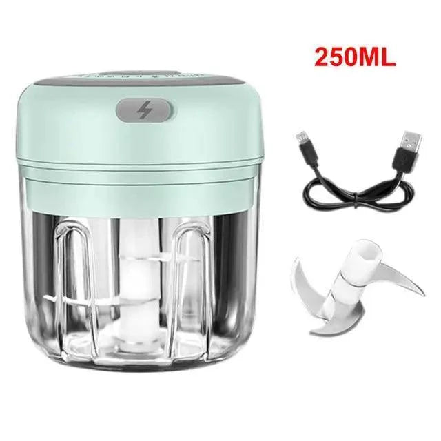 Durable Electric Food Crusher Mini Garlic Press Garlic Crusher Vegetable Chopper For Kitchen Crushed Garlic Crushed Ginger Crushed Chili Stevvex
