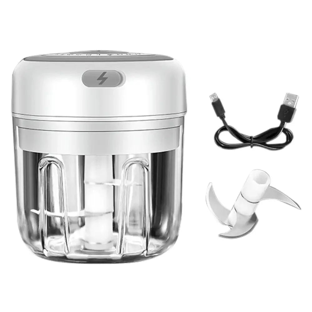 Durable Electric Food Crusher Mini Garlic Press Garlic Crusher Vegetable Chopper For Kitchen Crushed Garlic Crushed Ginger Crushed Chili Stevvex