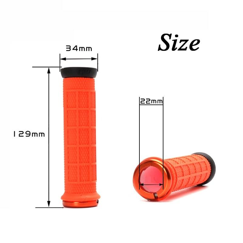 Durable Handlebar Grips Lock Ring Bike Handle Durable Wearable Bicycle Grips Single Lock-On Mountain Bike Grips Bicycle Handlebar Locking Grips Non-Slip Multi Colors Simple Design Handle Grips Stevvex