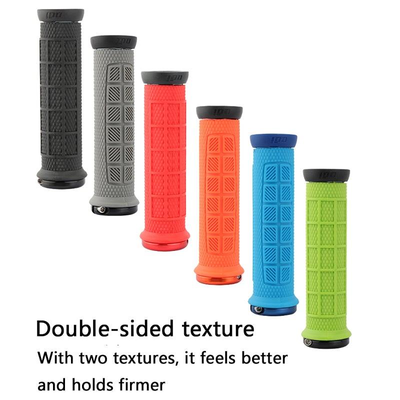 Durable Handlebar Grips Lock Ring Bike Handle Durable Wearable Bicycle Grips Single Lock-On Mountain Bike Grips Bicycle Handlebar Locking Grips Non-Slip Multi Colors Simple Design Handle Grips Stevvex