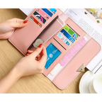 Durable Purses Luxury Love Heart Wallets For Ladies And Girls Smart Money Pocket, Card Holder Female Wallets And Phone Clutch Bag Stevvex