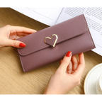 Durable Purses Luxury Love Heart Wallets For Ladies And Girls Smart Money Pocket, Card Holder Female Wallets And Phone Clutch Bag Stevvex