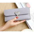 Durable Purses Luxury Love Heart Wallets For Ladies And Girls Smart Money Pocket, Card Holder Female Wallets And Phone Clutch Bag Stevvex
