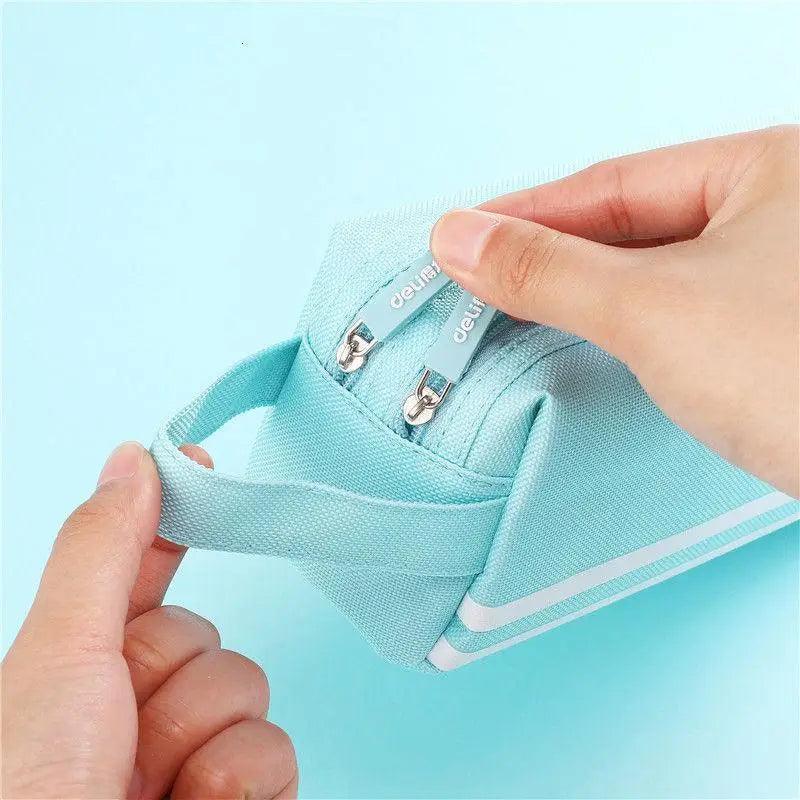 Durable Simple Large Capacity School Stationery Double Layer Case  Students Unique Design High Quality Office Handbag Pencil Case Stevvex