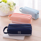 Durable Simple Large Capacity School Stationery Double Layer Case  Students Unique Design High Quality Office Handbag Pencil Case Stevvex