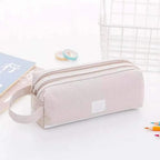 Durable Simple Large Capacity School Stationery Double Layer Case  Students Unique Design High Quality Office Handbag Pencil Case Stevvex
