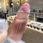 Durable Sports Cup Couple Water Cup Plastic Portable Drink Bottle Tarvel Outdoor Rope Water Bottle Juice Milk Cup Kitchen Water Cup Stevvex