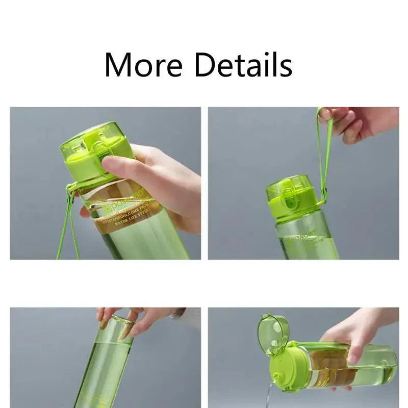 Durable Sports Cup Couple Water Cup Plastic Portable Drink Bottle Tarvel Outdoor Rope Water Bottle Juice Milk Cup Kitchen Water Cup Stevvex