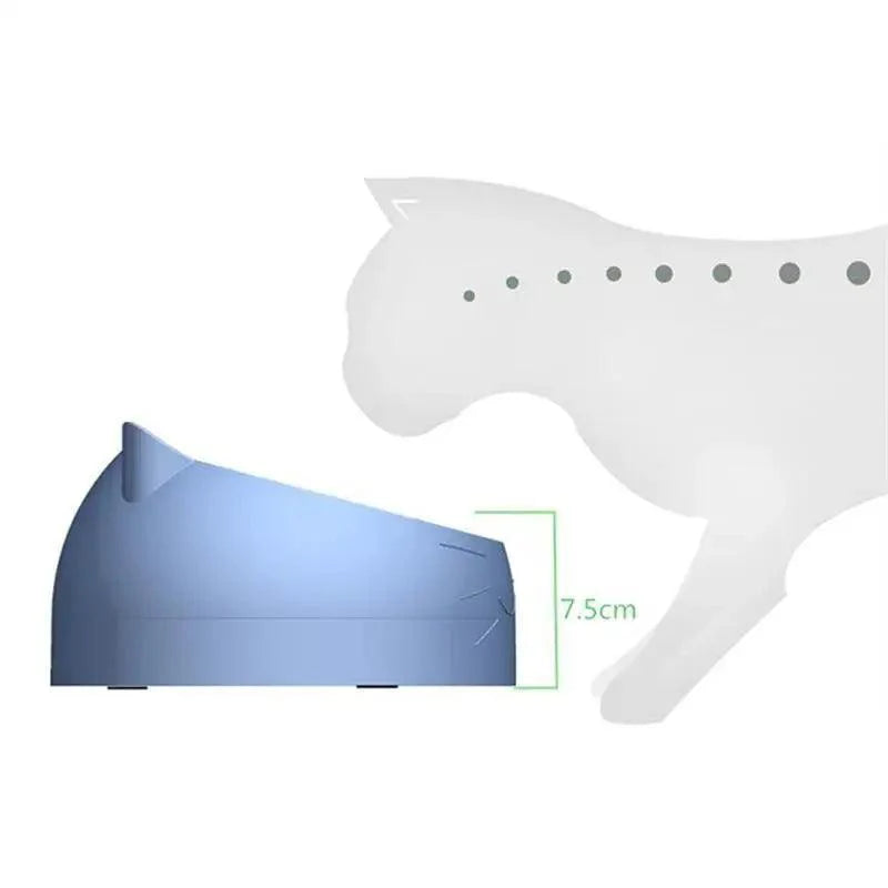 Durable Stainless Steel Cat Small Pet Bowl Easy Clean Cute Cat Feeding Bowls Drinking Water Feeder Tilt Dish For Pets Stevvex