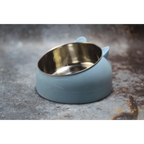 Durable Stainless Steel Cat Small Pet Bowl Easy Clean Cute Cat Feeding Bowls Drinking Water Feeder Tilt Dish For Pets Stevvex