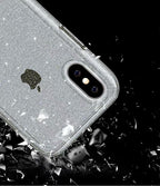 Durable Ultra Hard Shockproof Glitter Transparent Case for iPhone 14 Pro Max 13 12 11 XS XR X 8 7 6 Plus Sparkle Cover Soft Slim Fit All-round Protection Cute Transparent Shiny Star Phone Case for iPhone Stevvex