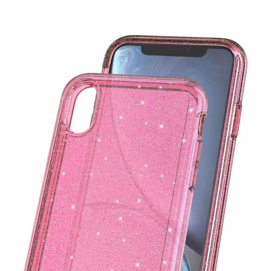 Durable Ultra Hard Shockproof Glitter Transparent Case for iPhone 14 Pro Max 13 12 11 XS XR X 8 7 6 Plus Sparkle Cover Soft Slim Fit All-round Protection Cute Transparent Shiny Star Phone Case for iPhone Stevvex