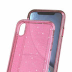 Durable Ultra Hard Shockproof Glitter Transparent Case for iPhone 14 Pro Max 13 12 11 XS XR X 8 7 6 Plus Sparkle Cover Soft Slim Fit All-round Protection Cute Transparent Shiny Star Phone Case for iPhone Stevvex