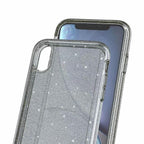 Durable Ultra Hard Shockproof Glitter Transparent Case for iPhone 14 Pro Max 13 12 11 XS XR X 8 7 6 Plus Sparkle Cover Soft Slim Fit All-round Protection Cute Transparent Shiny Star Phone Case for iPhone Stevvex