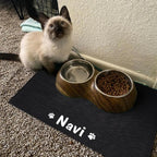 Durable Waterproof Pet Feeding Mat Water Cushion Non- Slip Personalized Pet Mat For Dog Cat Bowl Drinking Feeding Mat Stevvex
