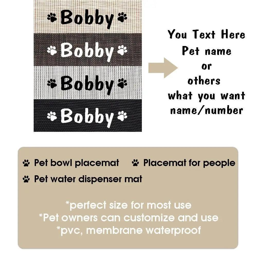 Durable Waterproof Pet Feeding Mat Water Cushion Non- Slip Personalized Pet Mat For Dog Cat Bowl Drinking Feeding Mat Stevvex