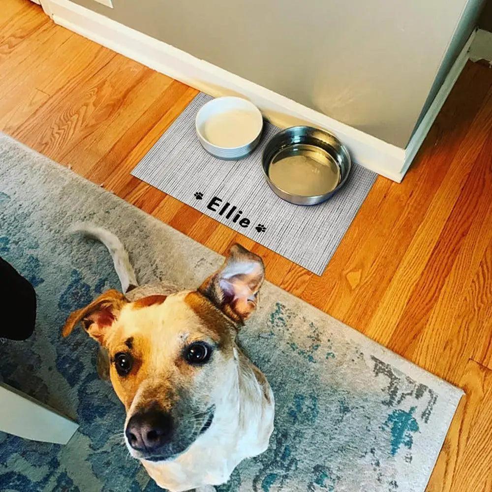 Durable Waterproof Pet Feeding Mat Water Cushion Non- Slip Personalized Pet Mat For Dog Cat Bowl Drinking Feeding Mat Stevvex