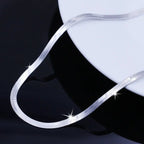 Snake Chain Platinum Plated Men`s Necklaces Lootquake LLC
