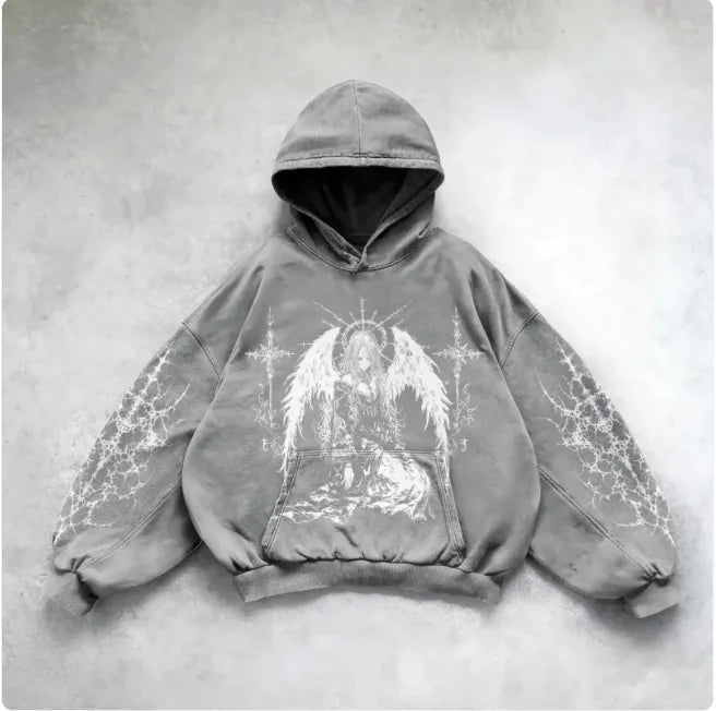 Urban Vibe Hooded Y2K Streetwear Sweatshirt Pi-Mart