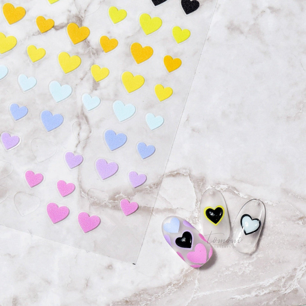 Dynamic Heart 3D Nail Stickers Holographic Adhesive Sliders Gradient Nail Art Accessories Flashing Heart Decals Tattoos Kids Nails Art Decoration Nail Strips Shiny French Tip Guides Stickers French Nail Stickers Form Fringe Guides Stevvex