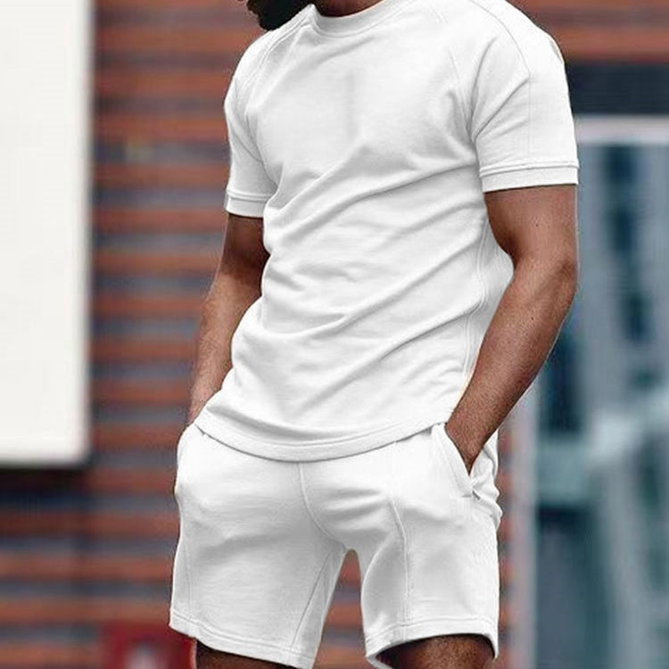 Men's Casual Short Sleeve T-Shirt Sports Suit Lootquake LLC