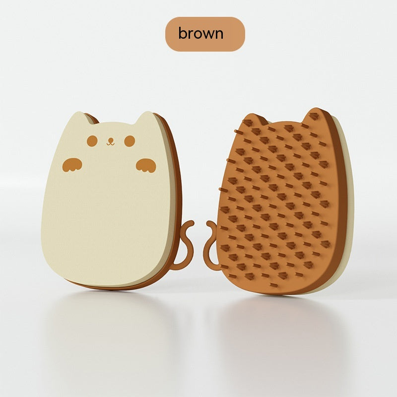 Pet Sponge Silicone Comb For Cats Pi-Mart