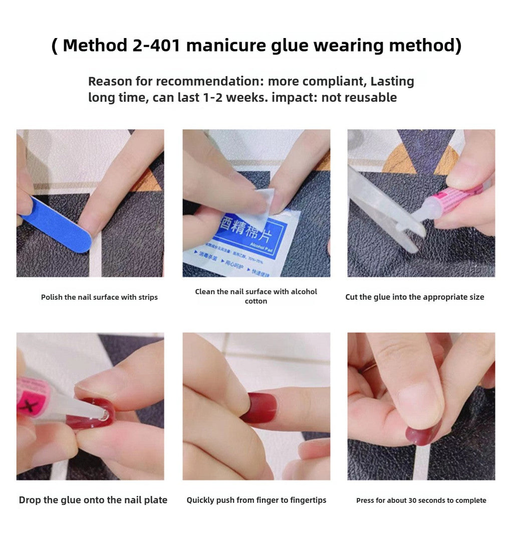0965- Handmade press on nails fake nails removable