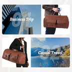 Large Capacity Men's Leather Suit Storage Bag - SJB-DIAMOND ELITES