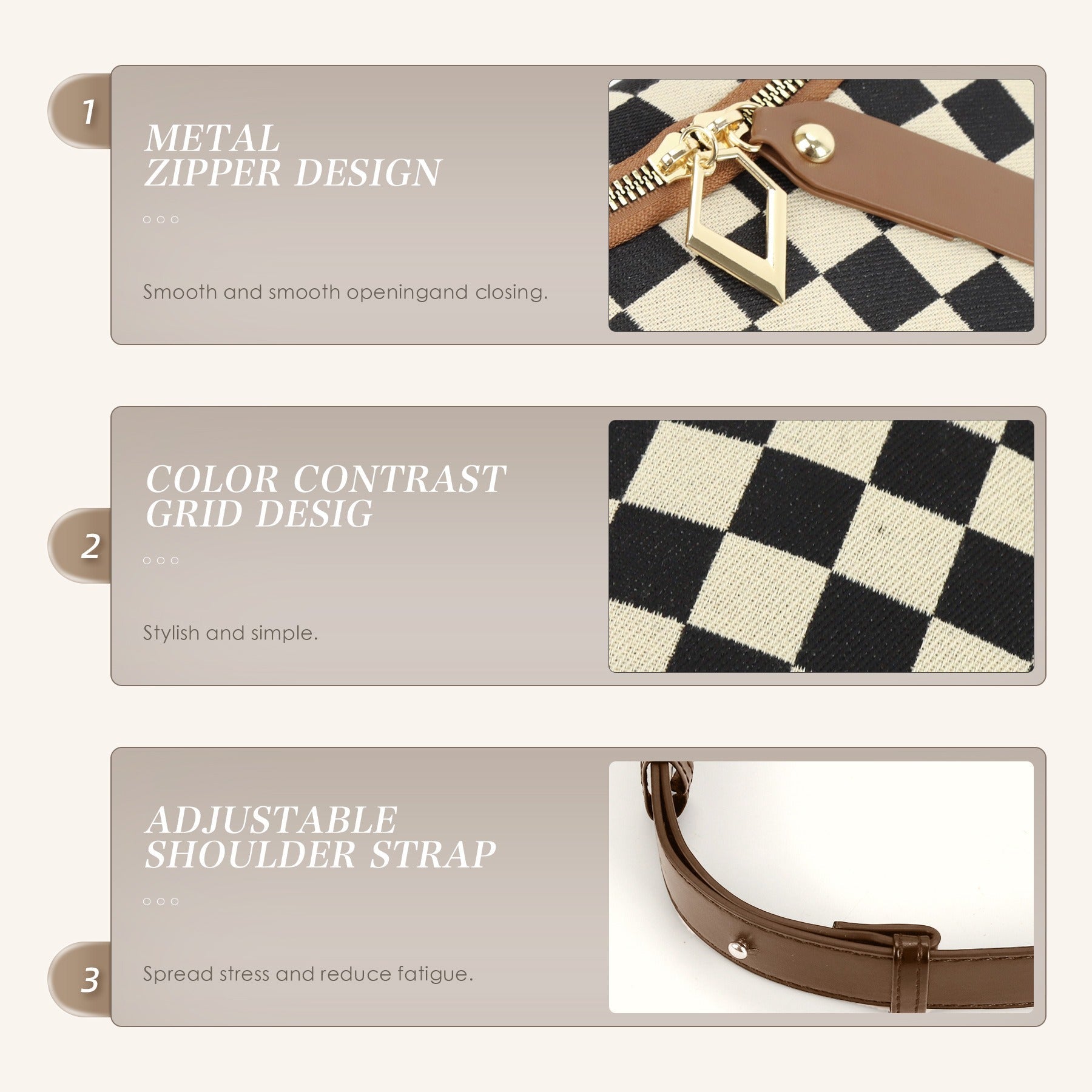 Small Crossbody Versatile Checkerboard Chest Bag – Fashion Plaid Waist Bag, Stylish Messenger Bag & Fanny Pack for Everyday Use - SJB-DIAMOND ELITES