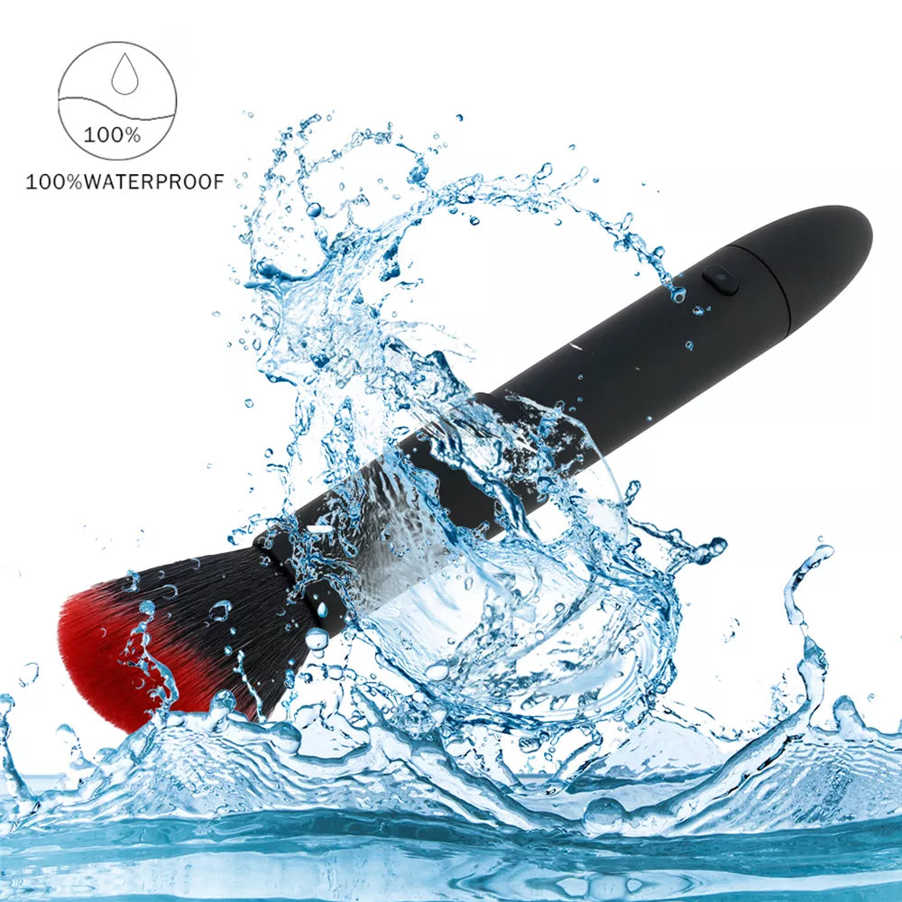 USB Silicone Makeup Brush Plus Bullet Vibrator Pi-Mart