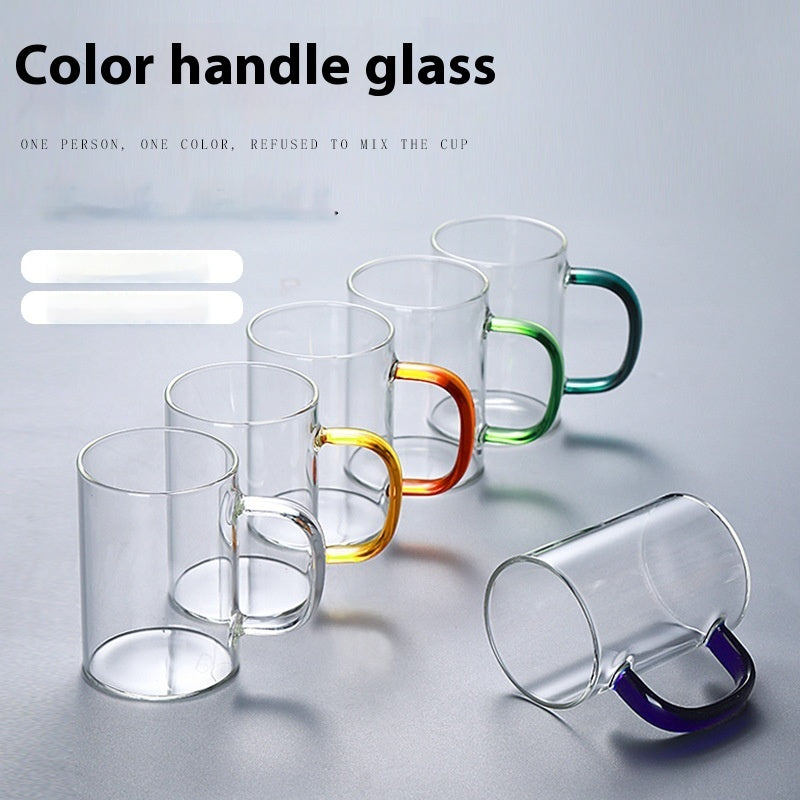 Glass Handle Water Cup Household Heat-resistant Breakfast Cup