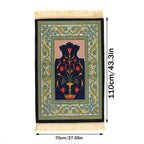 1pc Luxury Muslim Prayer Mat, Non-Slip Printed Islamic Kabah, Soft Worship Cushion, Meditation Rug, Pilgrimage Blanket, Islamic Prayer Carpet, Ideal Islamic Gift Lootquake LLC