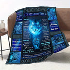 1pc Soft & Cozy Flannel Blanket - Warm, Plush, and Lightweight for Bed, Bedroom, Study, Travel, and Camping - Perfect Gift for Brother Lootquake LLC