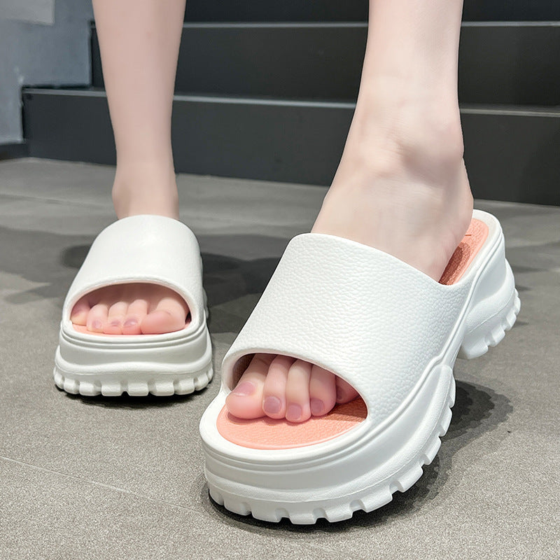 Women's Flip-flops Fashion Casual Beach Platform Slippers Pi-Mart