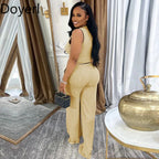Doyerl Vintage Elegant 2 Piece Sets Woman Outfit Workwear Patchwork Double-breasted Vest Top and Wide Leg Pants Matching Sets Purplish Diva