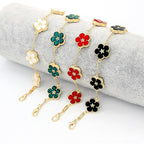 18k Gold Plating Flower Bracelets Pi-Mart