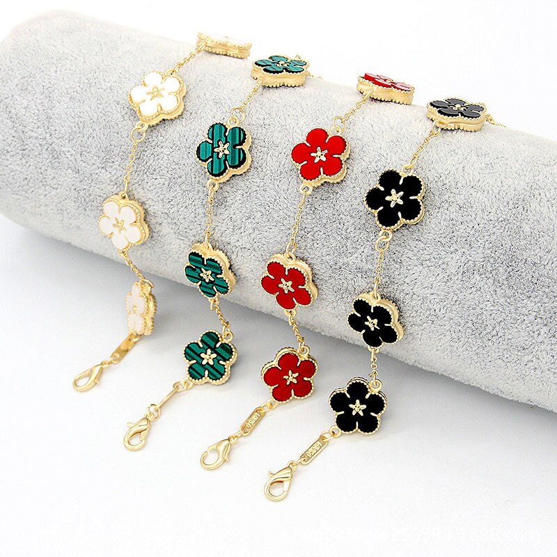 18k Gold Plating Flower Bracelets Pi-Mart