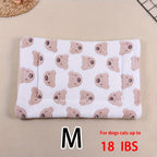 All-Season Dirt-Resistant Rectangular Pet Blanket - Comfortable Dog Paw Heart Print Pet Bed, 1pc Lootquake LLC