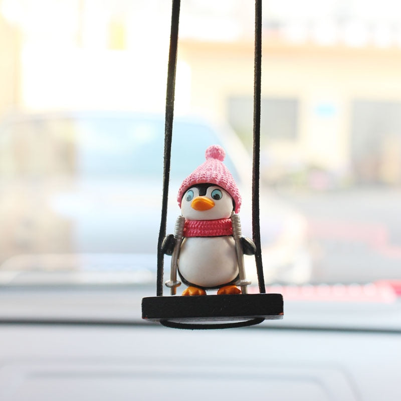 Swing Sled Penguin Car Pendant - SJB-DIAMOND ELITES