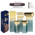 Stainless Steel Knife And Forks 30-piece Tableware Set Suit Pi-Mart