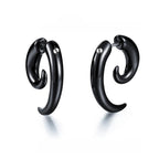 Small Black Punk Stud Earrings Pi-Mart