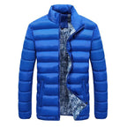 Men's Middle-aged Youth Stand-collar Padded Short Padded Jacket