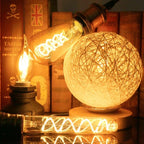 E14 E27 Retro LED Spiral Filament Light Bulb 4W 220V C35 G45 A60 T45 ST64 T185 T225 G80 G95 G125 Vintage Edison Lamp Vintage Filament Light Bulbs Globe Round Stevvex
