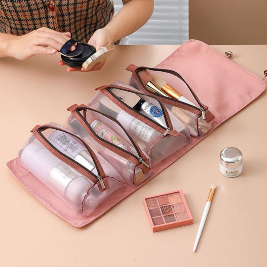 Travel portable large capacity makeup bags,Makeup bag organizers,Can be split into four-in-one cosmetic bag, toiletries and makeup storage bag, Toiletry Bag organizer, - SJB-DIAMOND ELITES